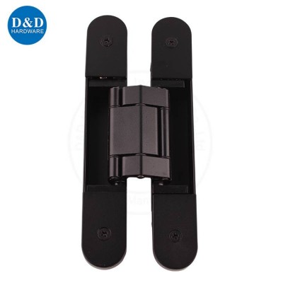 Hot Sell Zinc Alloy Black Heavy Duty 3d Adjustable Invisible Concealed Hidden 120 Kg Wooden Door Hinges